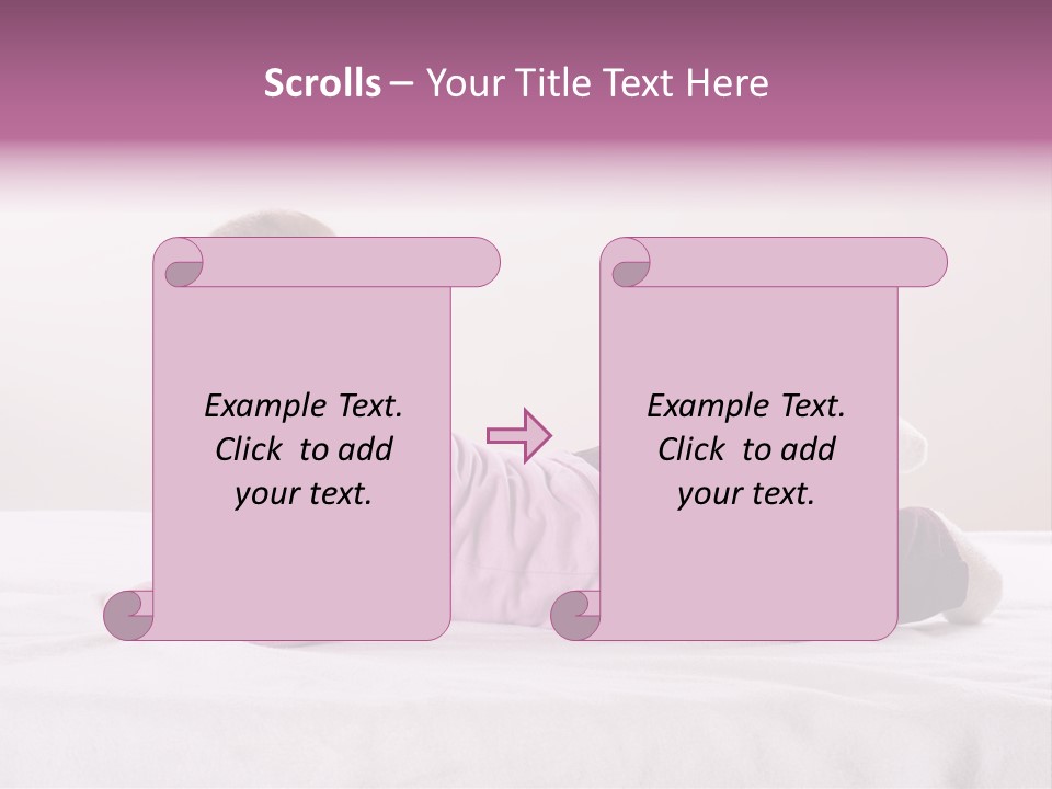 White Toddler Beautiful PowerPoint Template