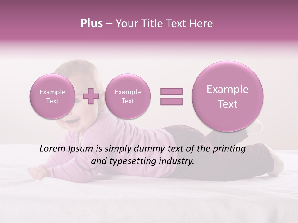 White Toddler Beautiful PowerPoint Template