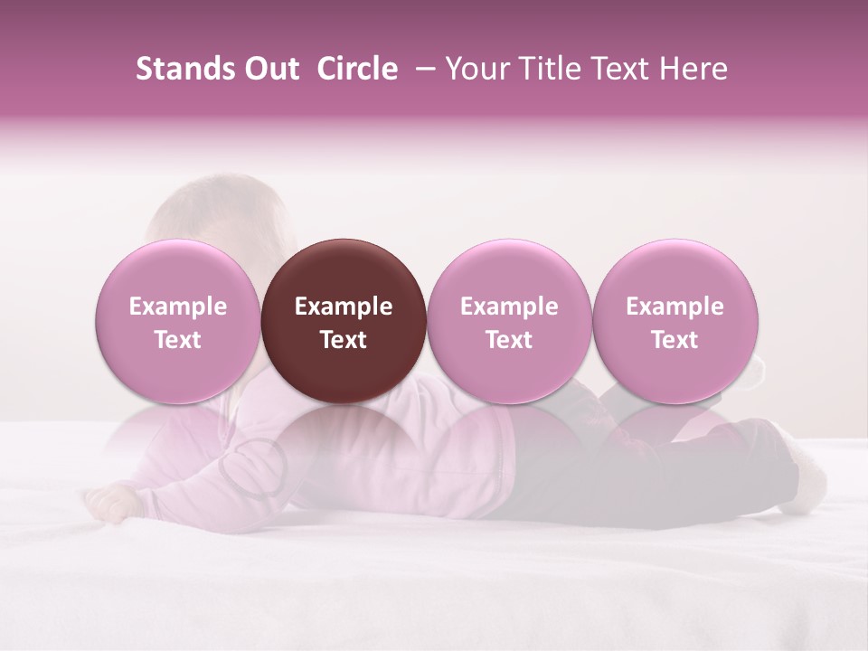 White Toddler Beautiful PowerPoint Template