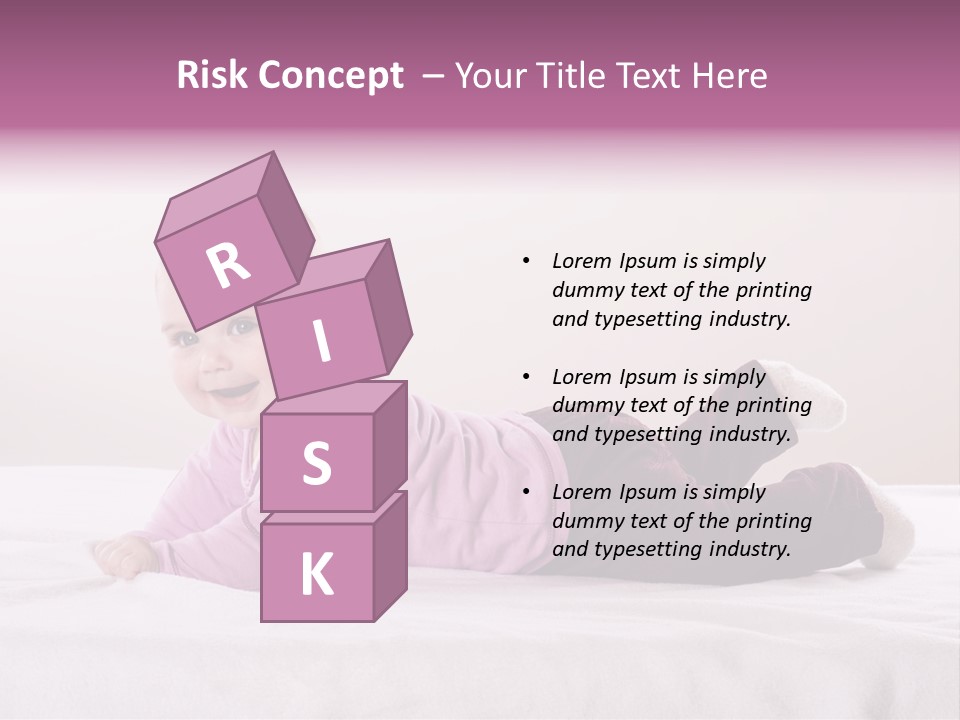 White Toddler Beautiful PowerPoint Template