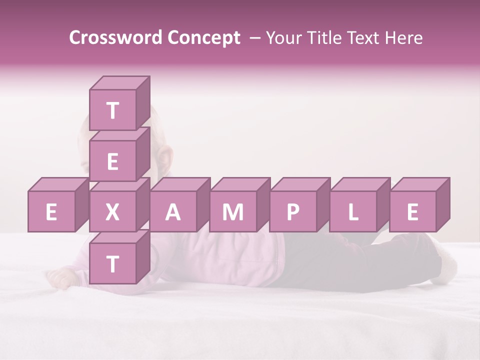 White Toddler Beautiful PowerPoint Template