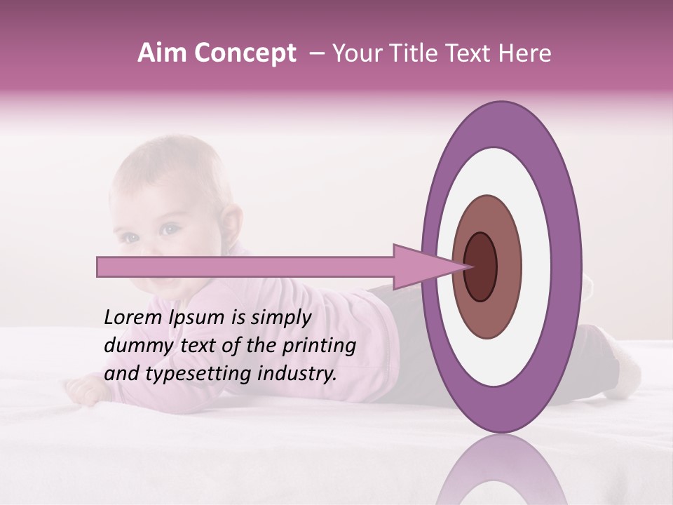 White Toddler Beautiful PowerPoint Template