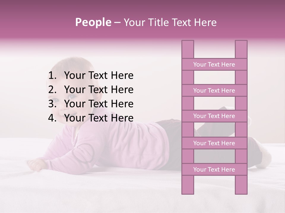 White Toddler Beautiful PowerPoint Template