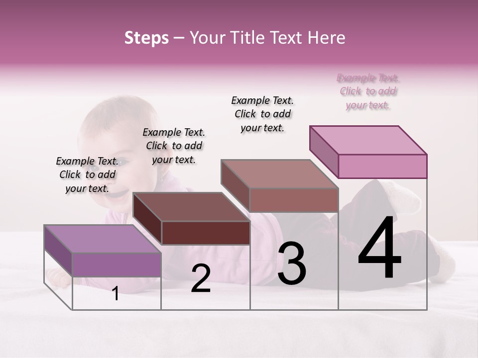 White Toddler Beautiful PowerPoint Template