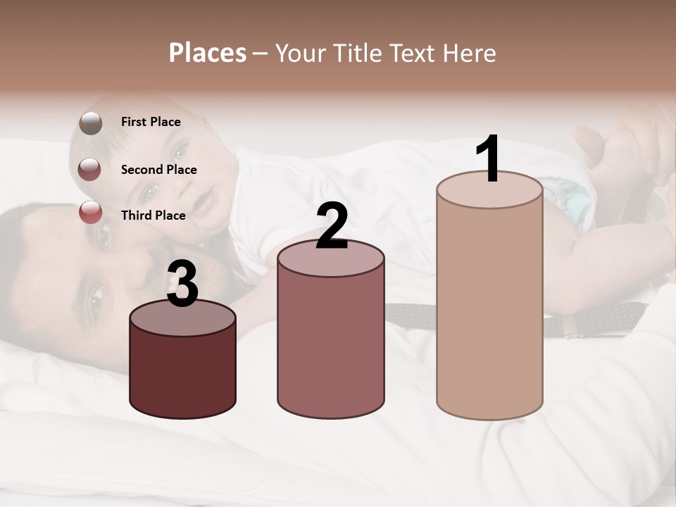 Playing Pillow Father PowerPoint Template