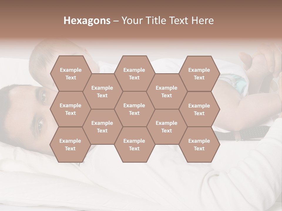 Playing Pillow Father PowerPoint Template