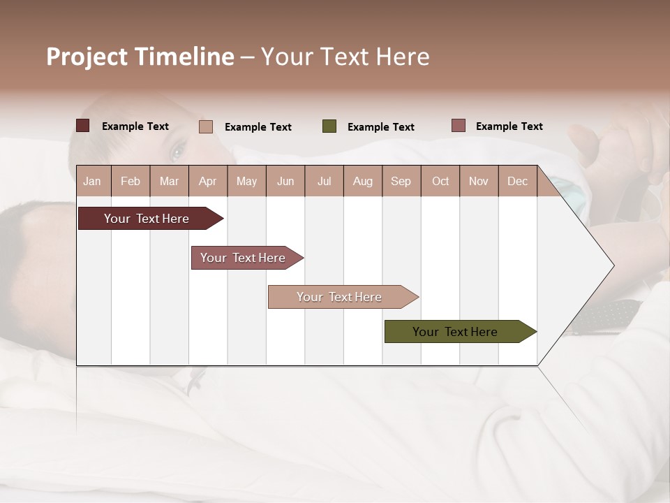 Playing Pillow Father PowerPoint Template