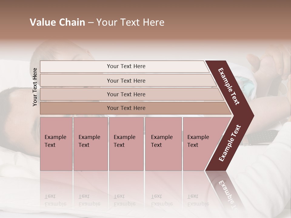 Playing Pillow Father PowerPoint Template