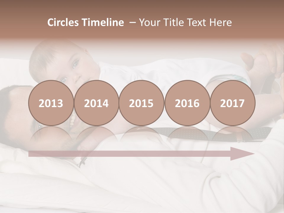 Playing Pillow Father PowerPoint Template