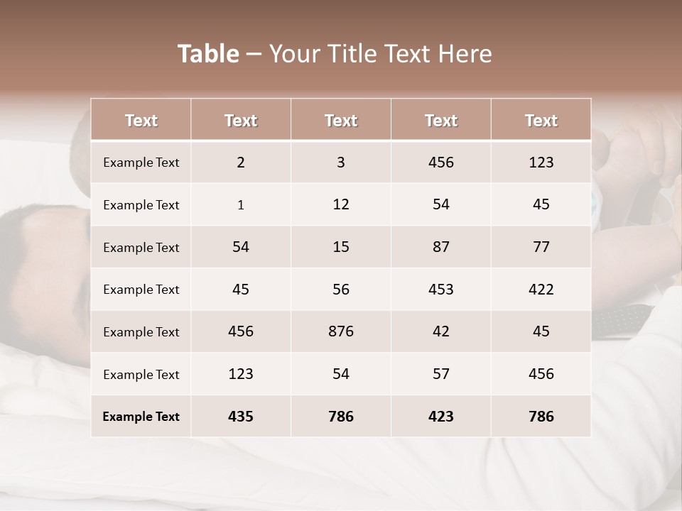 Playing Pillow Father PowerPoint Template