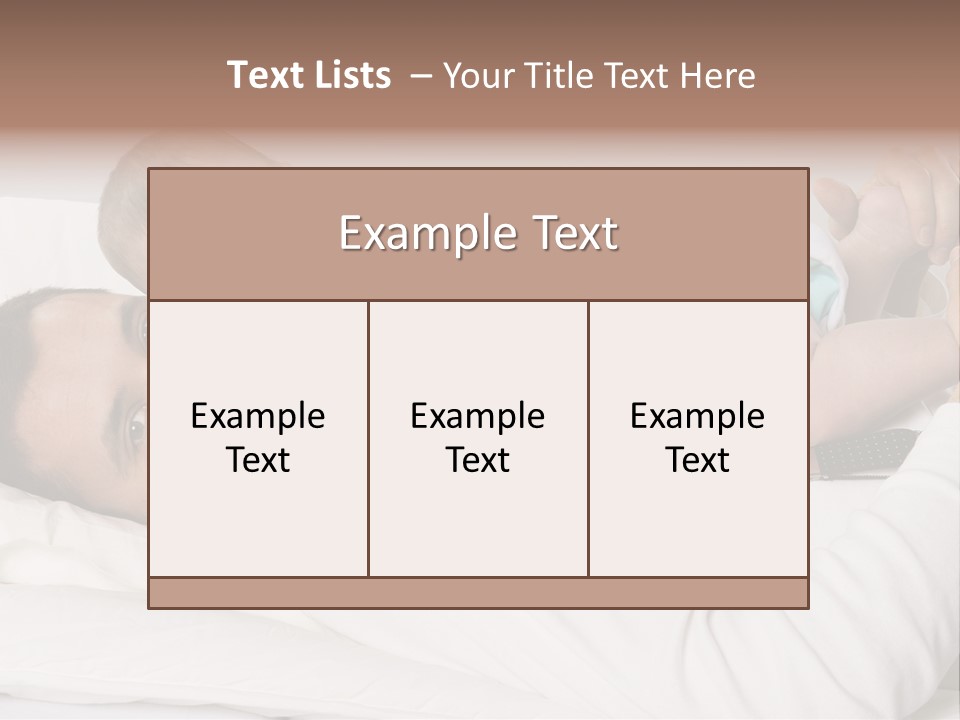 Playing Pillow Father PowerPoint Template