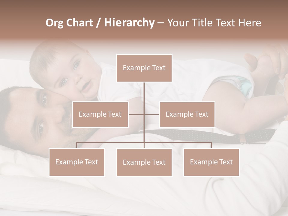 Playing Pillow Father PowerPoint Template