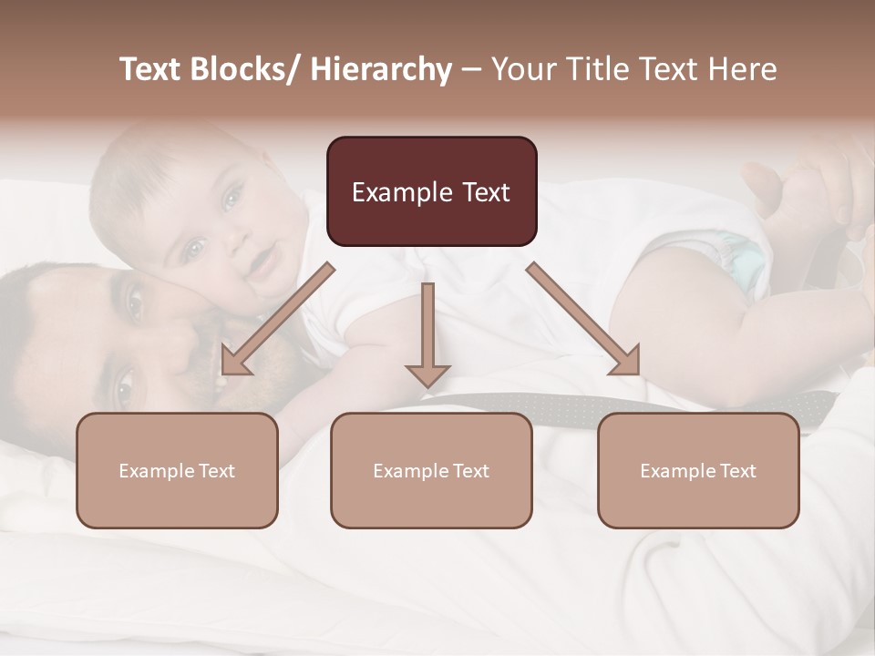 Playing Pillow Father PowerPoint Template