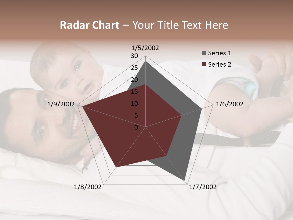Playing Pillow Father PowerPoint Template