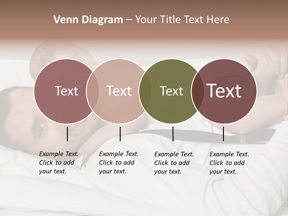 Playing Pillow Father PowerPoint Template