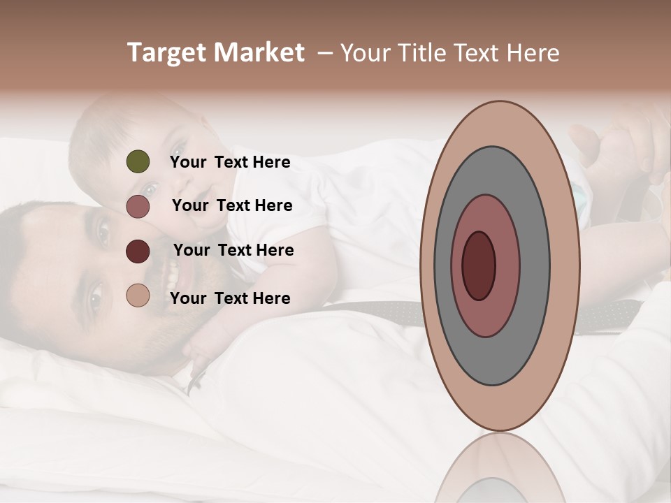 Playing Pillow Father PowerPoint Template