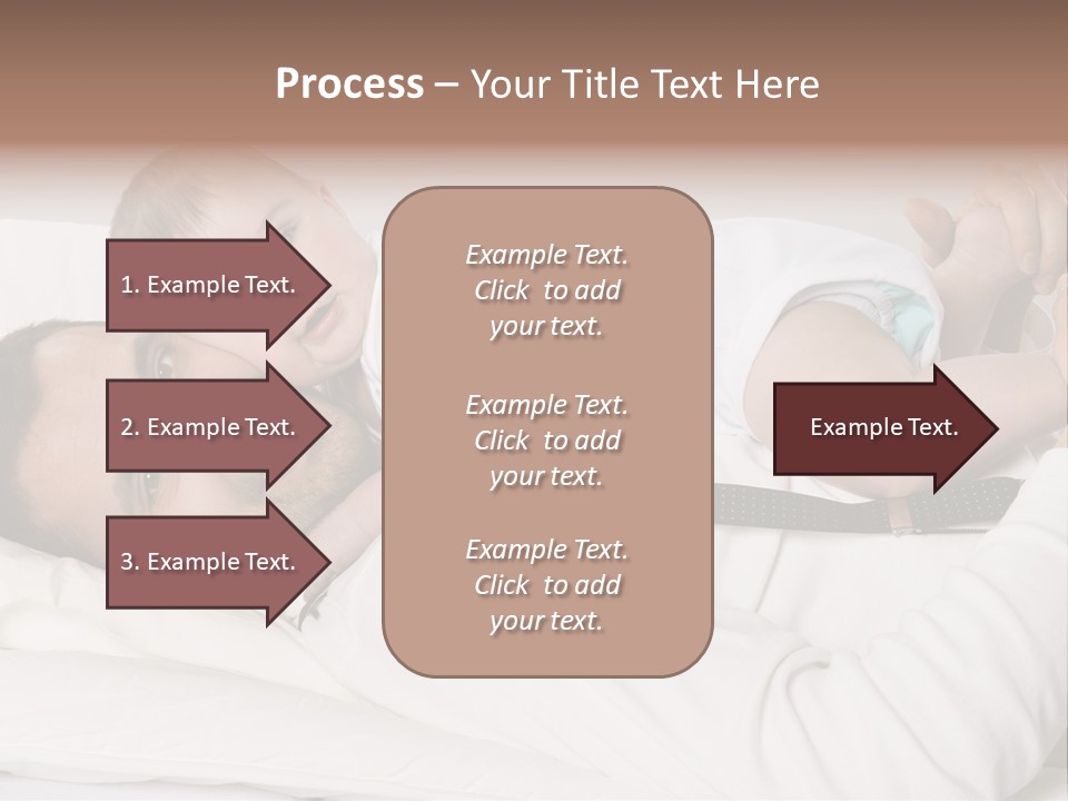 Playing Pillow Father PowerPoint Template