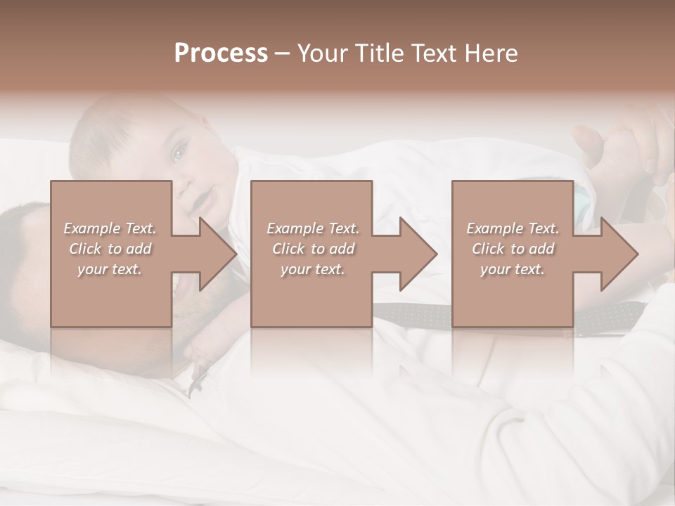 Playing Pillow Father PowerPoint Template