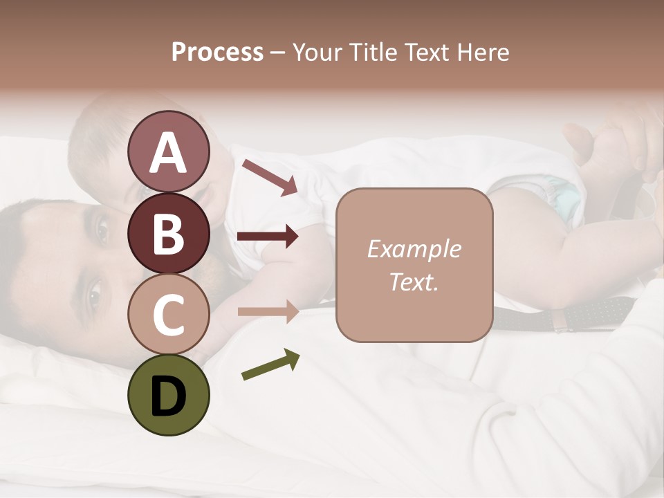 Playing Pillow Father PowerPoint Template