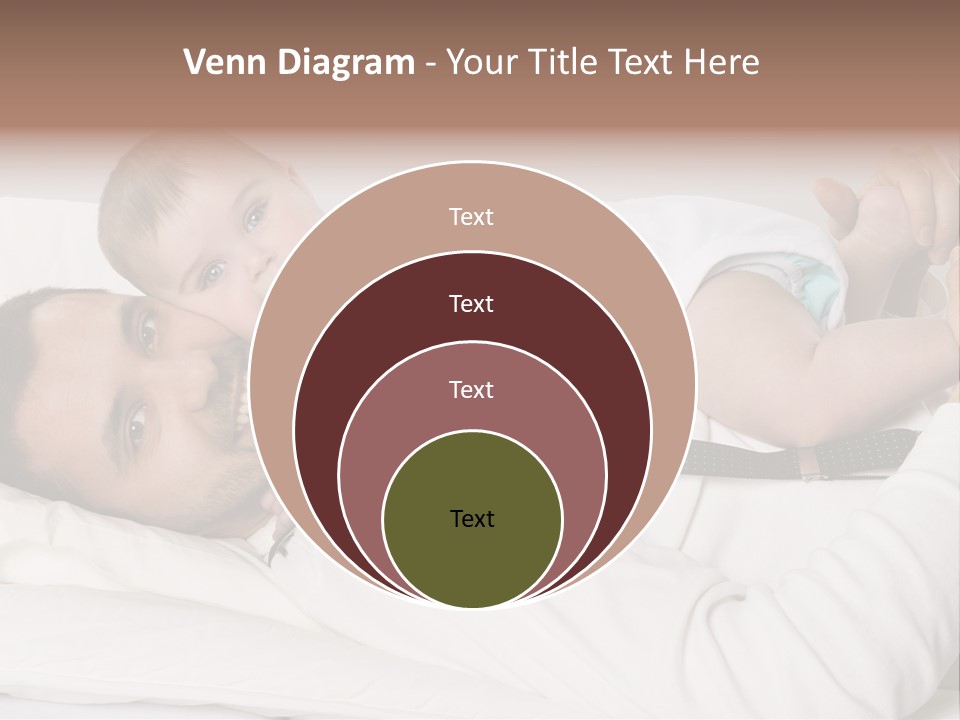 Playing Pillow Father PowerPoint Template