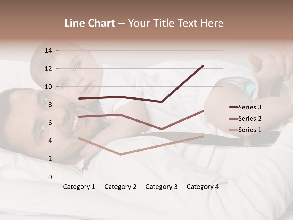 Playing Pillow Father PowerPoint Template