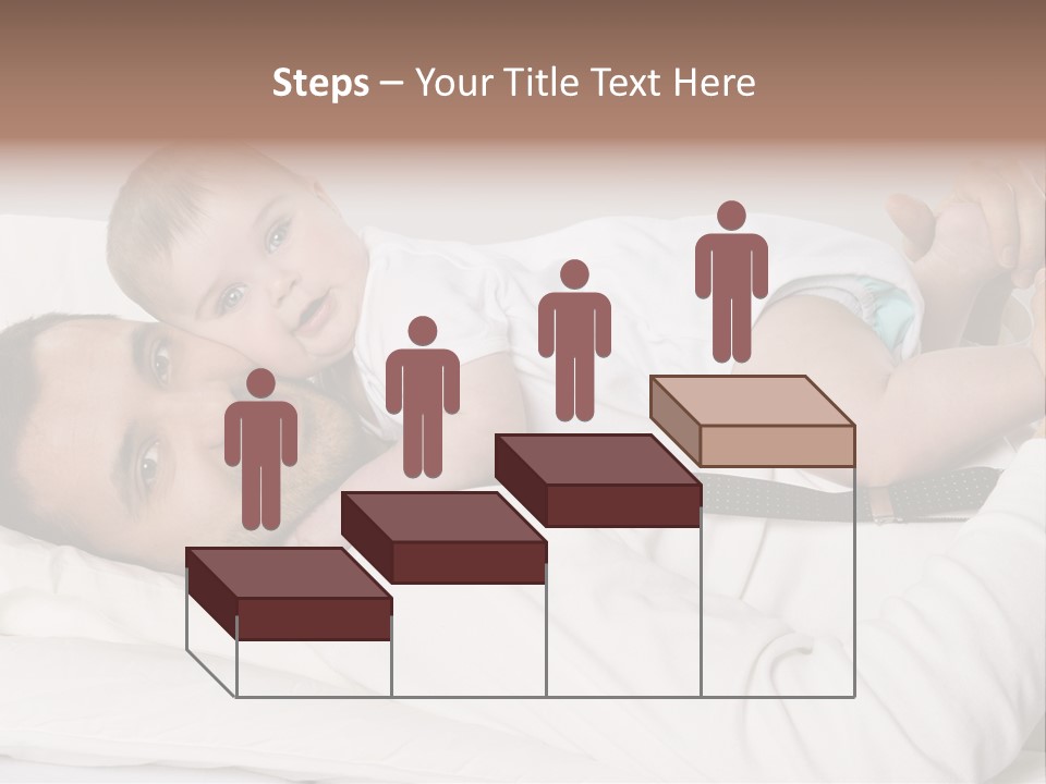 Playing Pillow Father PowerPoint Template