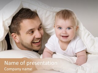 Male Girl Portrait PowerPoint Template