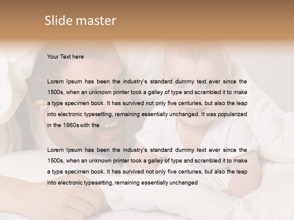 Male Girl Portrait PowerPoint Template