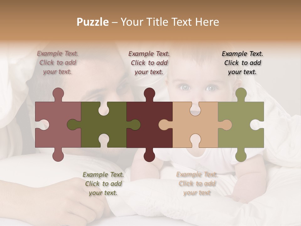 Male Girl Portrait PowerPoint Template