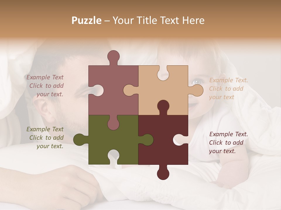 Male Girl Portrait PowerPoint Template