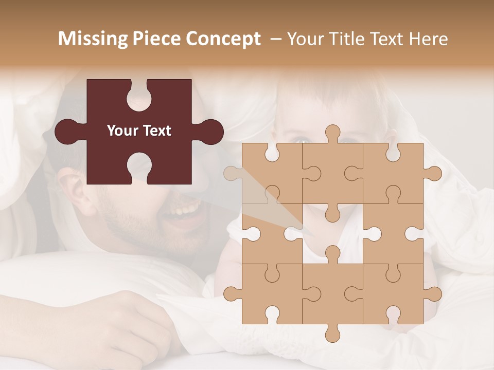 Male Girl Portrait PowerPoint Template