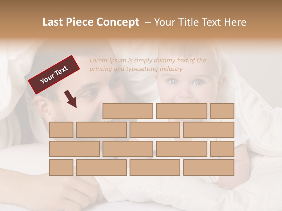 Male Girl Portrait PowerPoint Template