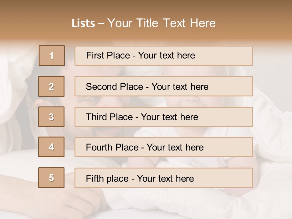Male Girl Portrait PowerPoint Template