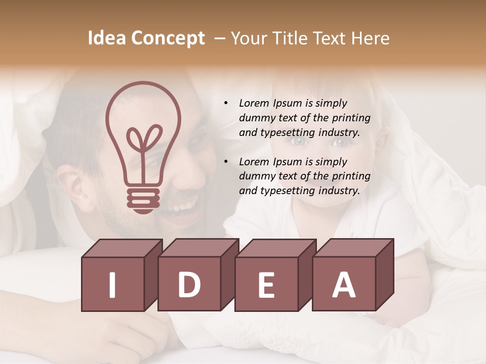 Male Girl Portrait PowerPoint Template