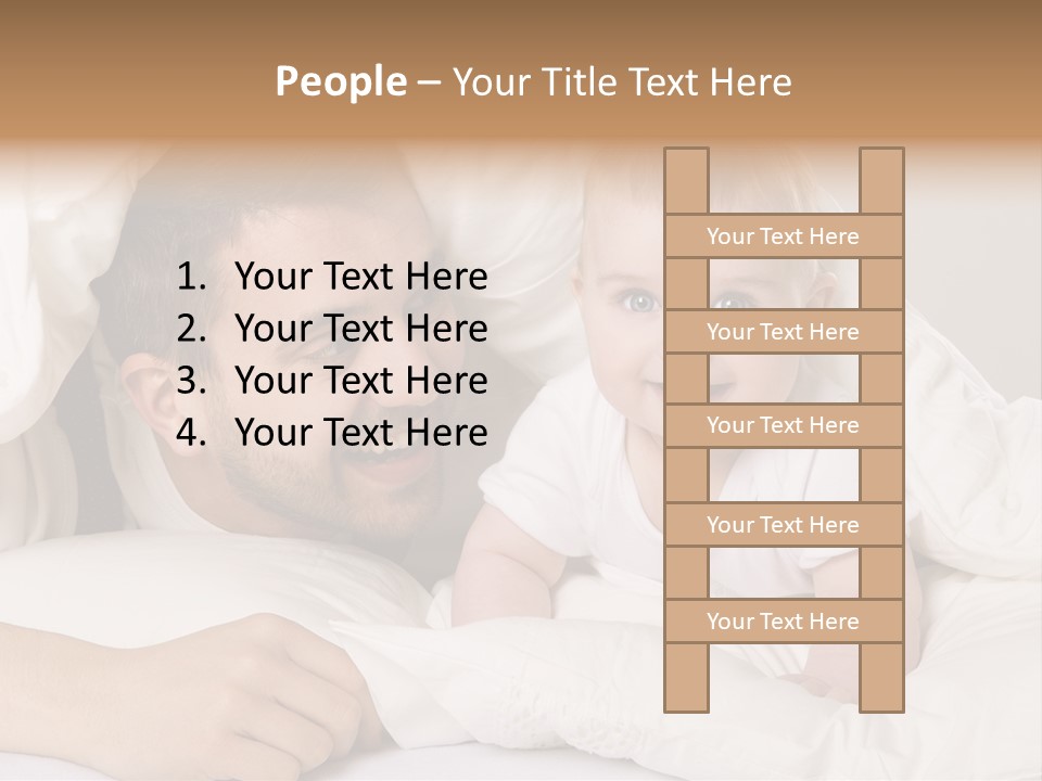 Male Girl Portrait PowerPoint Template