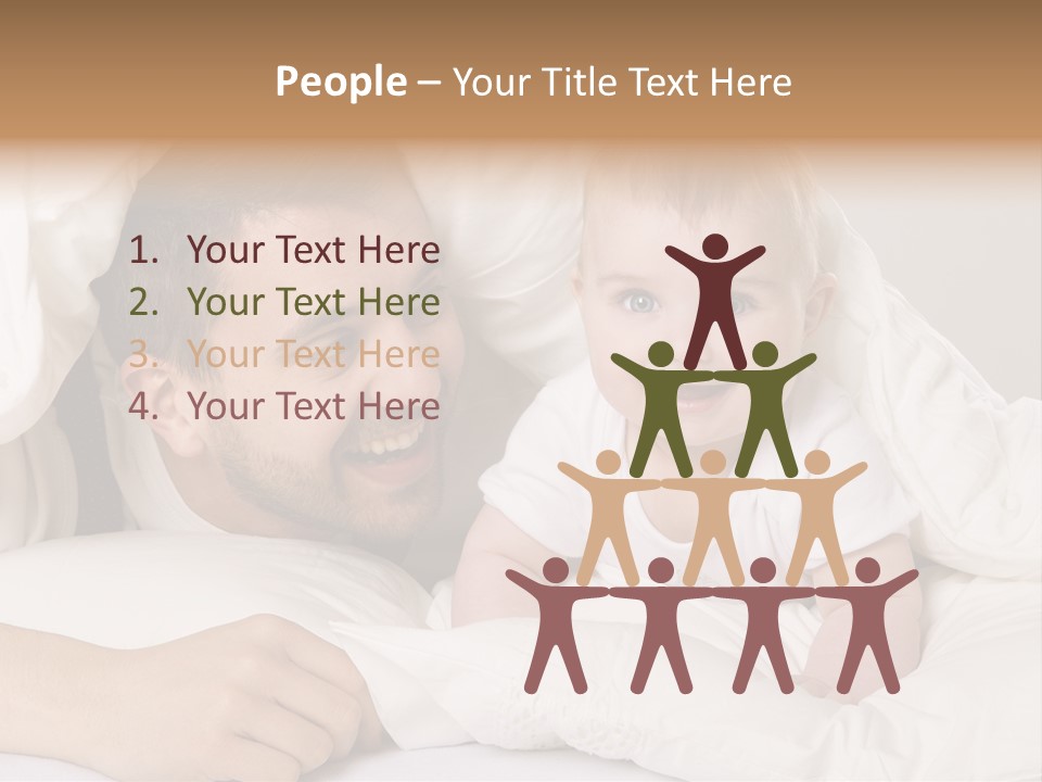 Male Girl Portrait PowerPoint Template