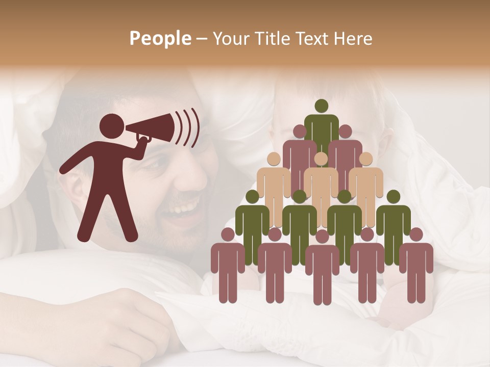 Male Girl Portrait PowerPoint Template