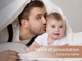 Face Male Bedroom PowerPoint Template