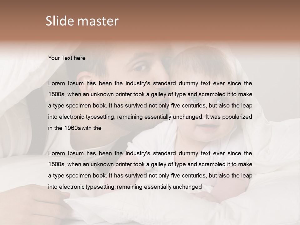 Face Male Bedroom PowerPoint Template