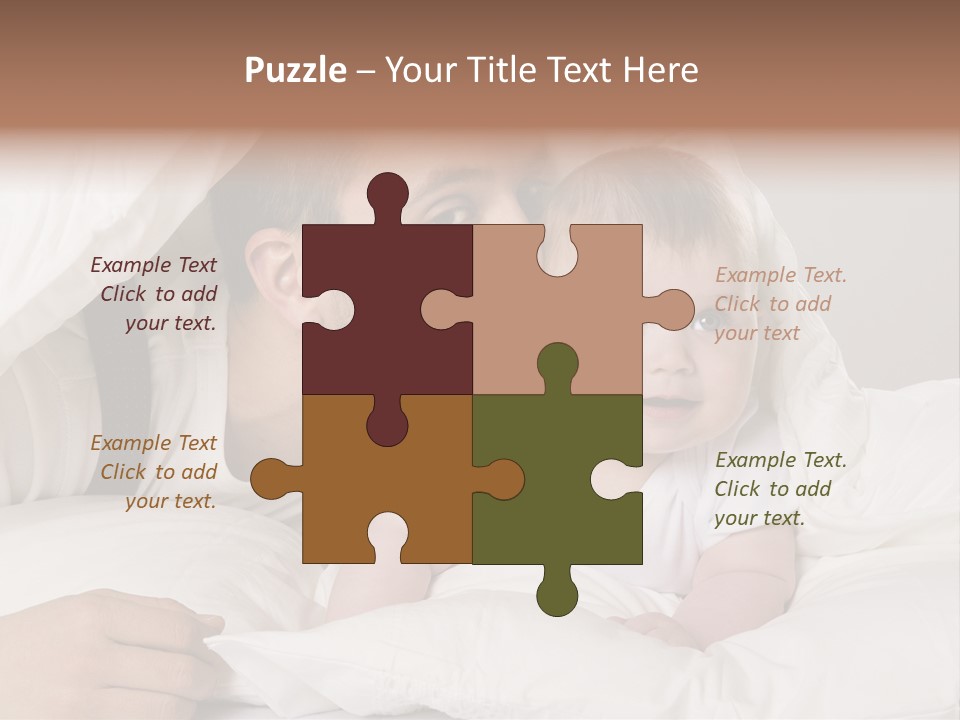 Face Male Bedroom PowerPoint Template