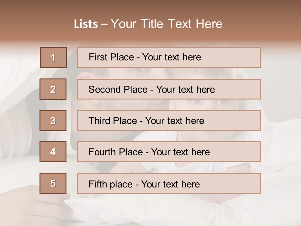 Face Male Bedroom PowerPoint Template