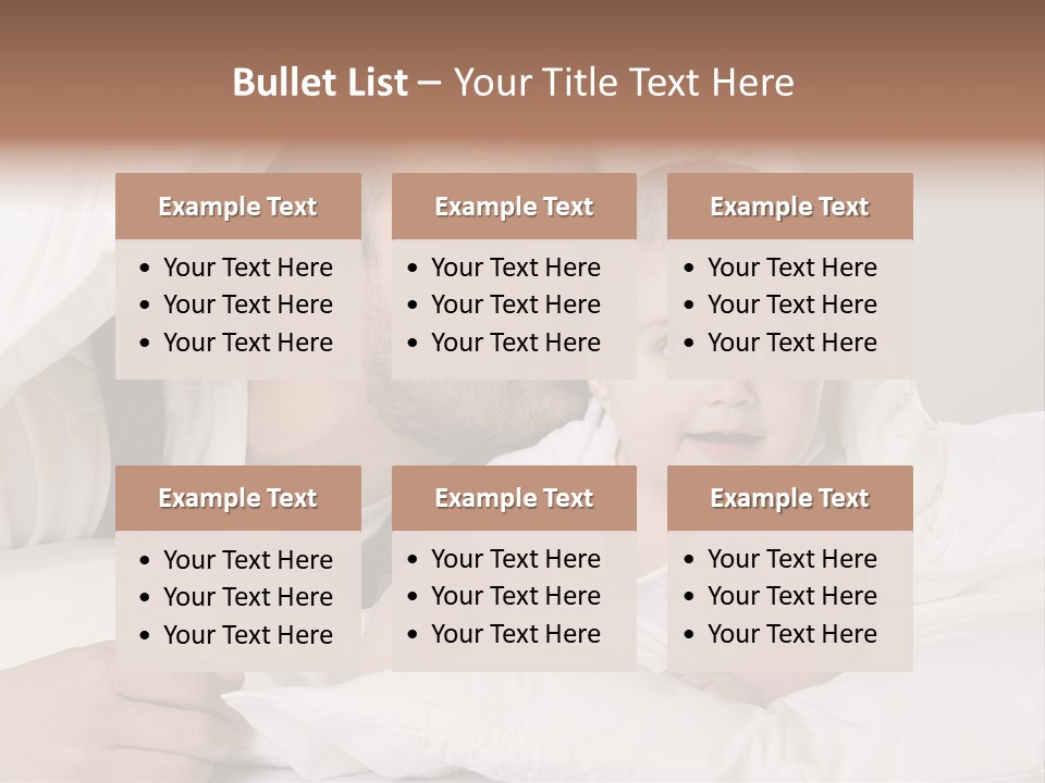 Face Male Bedroom PowerPoint Template