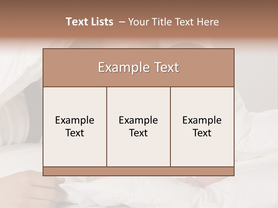 Face Male Bedroom PowerPoint Template