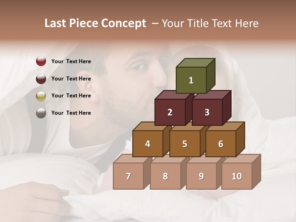 Face Male Bedroom PowerPoint Template