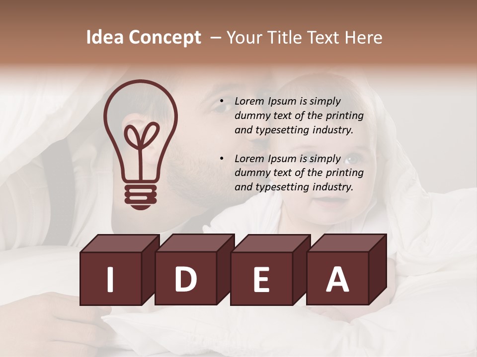 Face Male Bedroom PowerPoint Template