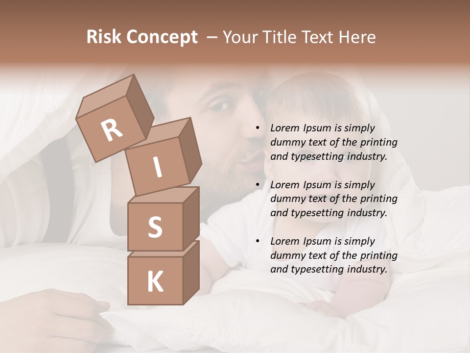 Face Male Bedroom PowerPoint Template