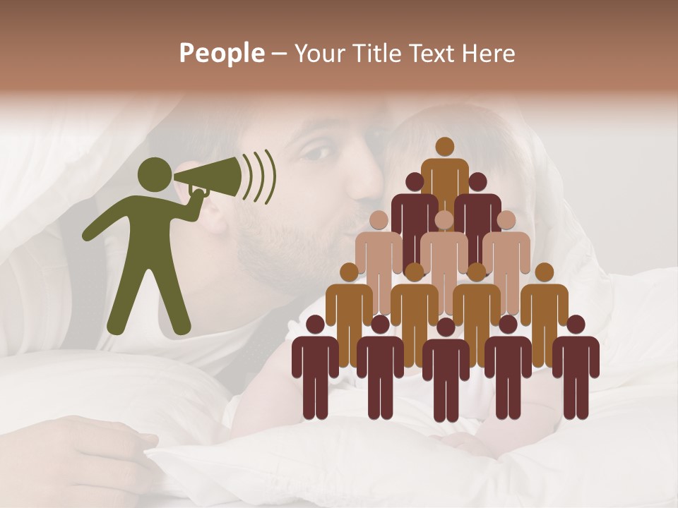 Face Male Bedroom PowerPoint Template