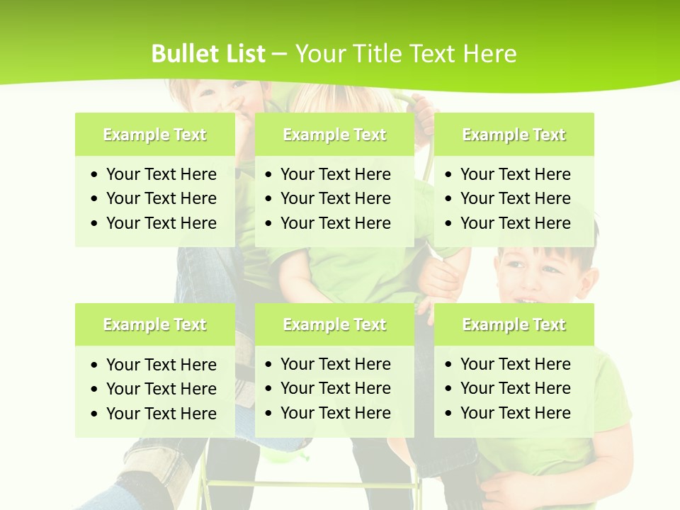 Spa Kinder Lernen PowerPoint Template