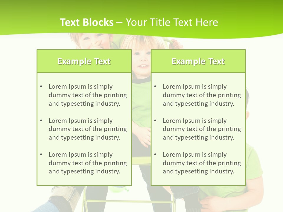 Spa Kinder Lernen PowerPoint Template