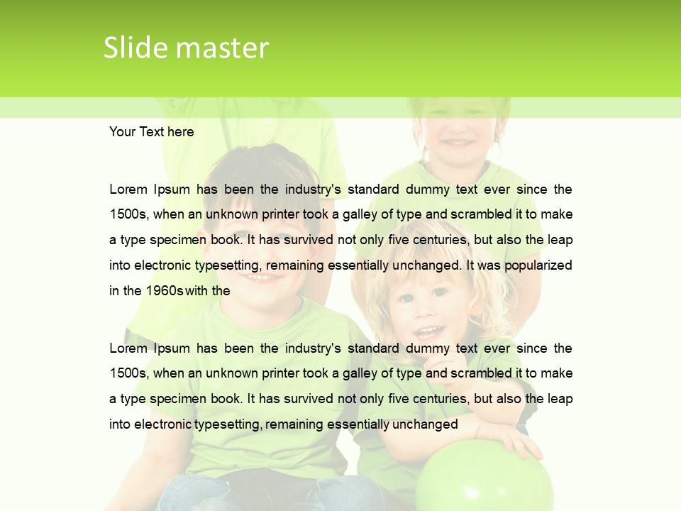 Spielt Freisteller Herumalbern PowerPoint Template